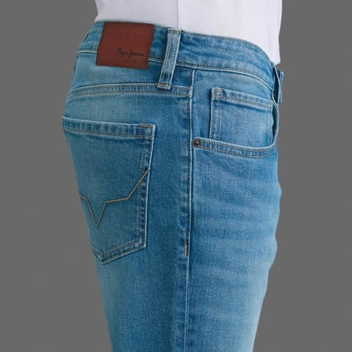 Pepe Jeans Men Light Wash Stretchable Bootcut Jeans