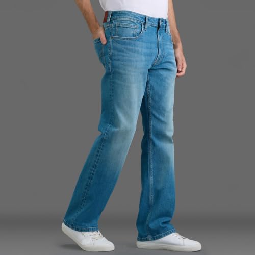 Pepe Jeans Men Light Wash Stretchable Bootcut Jeans