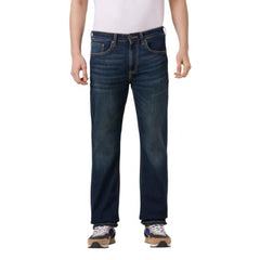 Pepe Jeans Men Tinted Worn Blue Bootcut Fit Stretchable Jeans