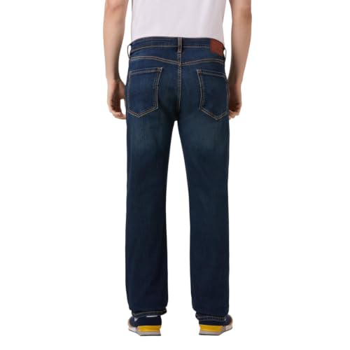 Pepe Jeans Men Tinted Worn Blue Bootcut Fit Stretchable Jeans