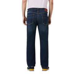 Pepe Jeans Men Tinted Worn Blue Bootcut Fit Stretchable Jeans