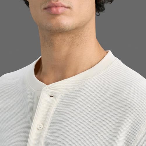 Men Ecru Slim Fit Henley T-Shirt