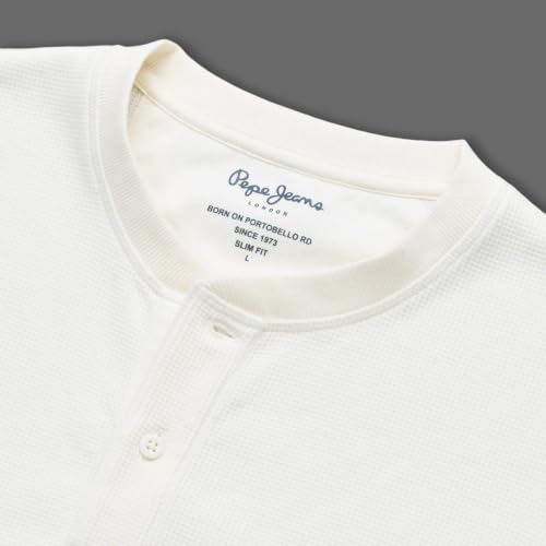 Men Ecru Slim Fit Henley T-Shirt
