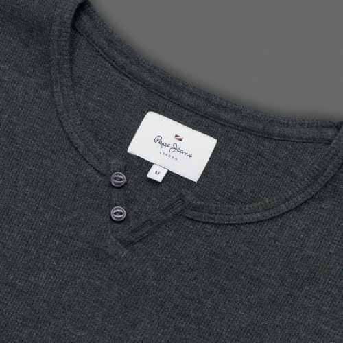 Pepe Jeans Men Grey Slim Fit T-Shirt