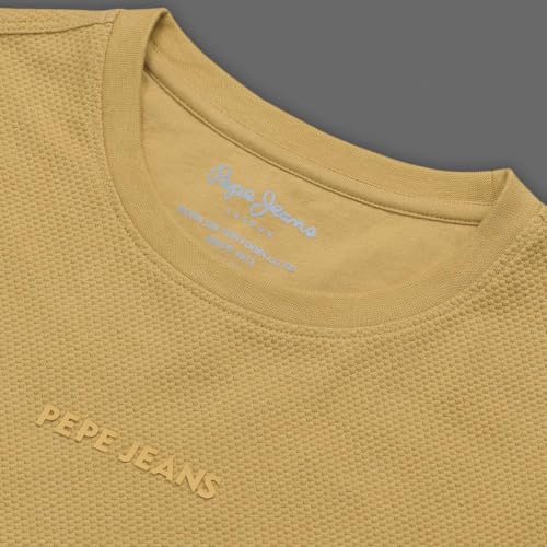 Pepe Jeans Men Brown Printed Slim Fit T-Shirt