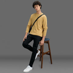 Pepe Jeans Men Brown Printed Slim Fit T-Shirt