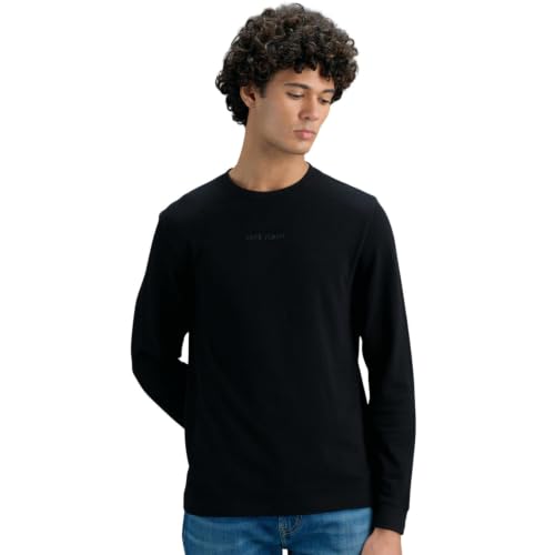 Pepe Jeans Men Black Printed Slim Fit T-Shirt