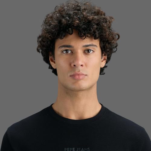 Pepe Jeans Men Black Printed Slim Fit T-Shirt