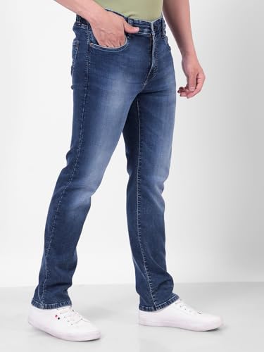 Numero Uno Men's Slim Jeans (NMJNRA4083_Dark Blue