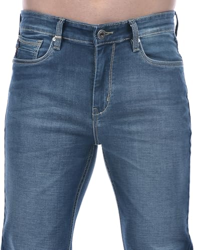 Numero Uno Men's Slim Jeans (NMJNEA909 Mid Blue