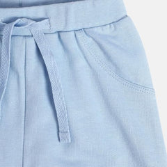 Baby Knitted Cotton Jogger, Pack of 1, Blue (3-4Y)