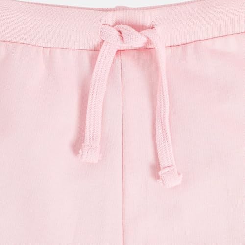Pink knitted cotton baby jogger for girls, size 2-3 years, from Mini Klub, featuring soft fabric and comfortable fit.