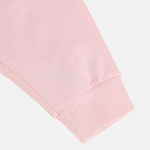 Mini Klub pink knitted cotton baby jogger for girls, size 2-3 years, soft and comfortable sports wear pajama.