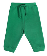 Mini Klub girl's green knitted cotton jogger pants for 2-3 years, soft and comfortable sports wear pajama for toddlers.