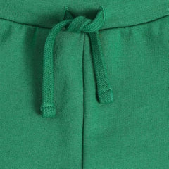Mini Klub baby girls' green knitted cotton jogger pants, 2-3 years, from the sportswear pajama collection, featuring soft, stretchy fabric.