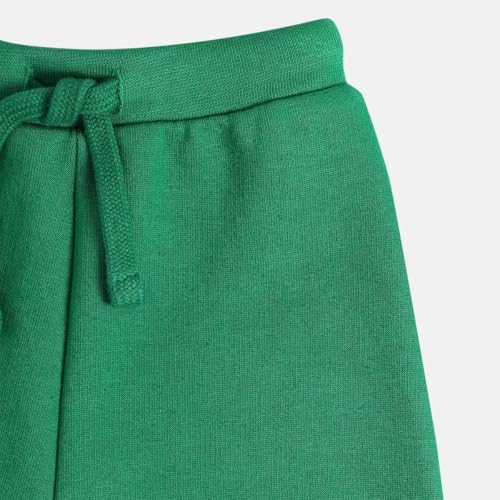 Baby girl knitted cotton jogger in green, size 2-3 years, from Mini Klub, cozy sportswear with elastic waistband and ribbed cuffs.