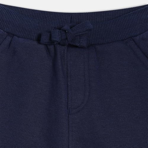 Baby Boys Elasticated Full Length Knitted Blended Cotton Jogger, Pack of 1, Navy (2-3Y)