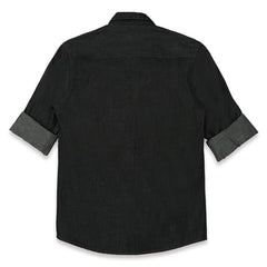 CAVIO Boys Black Denim Casual Shirt with T-Shirt