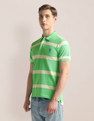 U.S.Polo Mens T-Shirt H/S Ustsh1750 Lt. Green