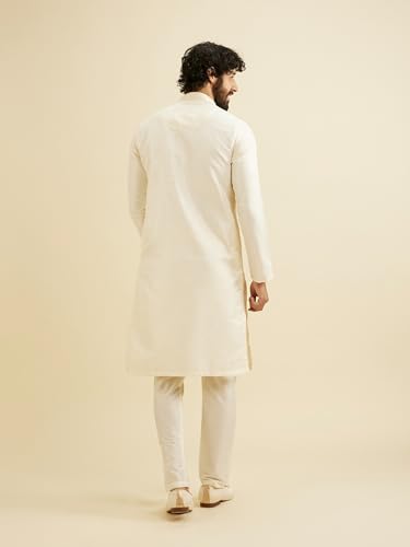 Manyavar Men's Brocade Printed Kurta Set