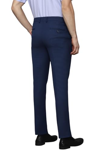 Louis Philippe Men's Slim Pants (LPTFMSLF272740_Medium Blue