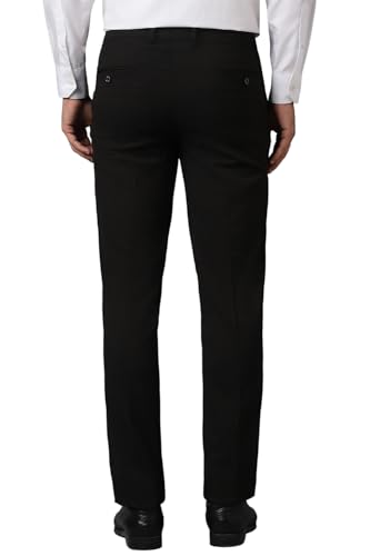 Louis Philippe Men Mid Rise Slim Pants (LPTFMSLFT20028_Brown )