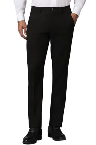 Louis Philippe Men Mid Rise Slim Pants (LPTFMSLFT20028_Brown )