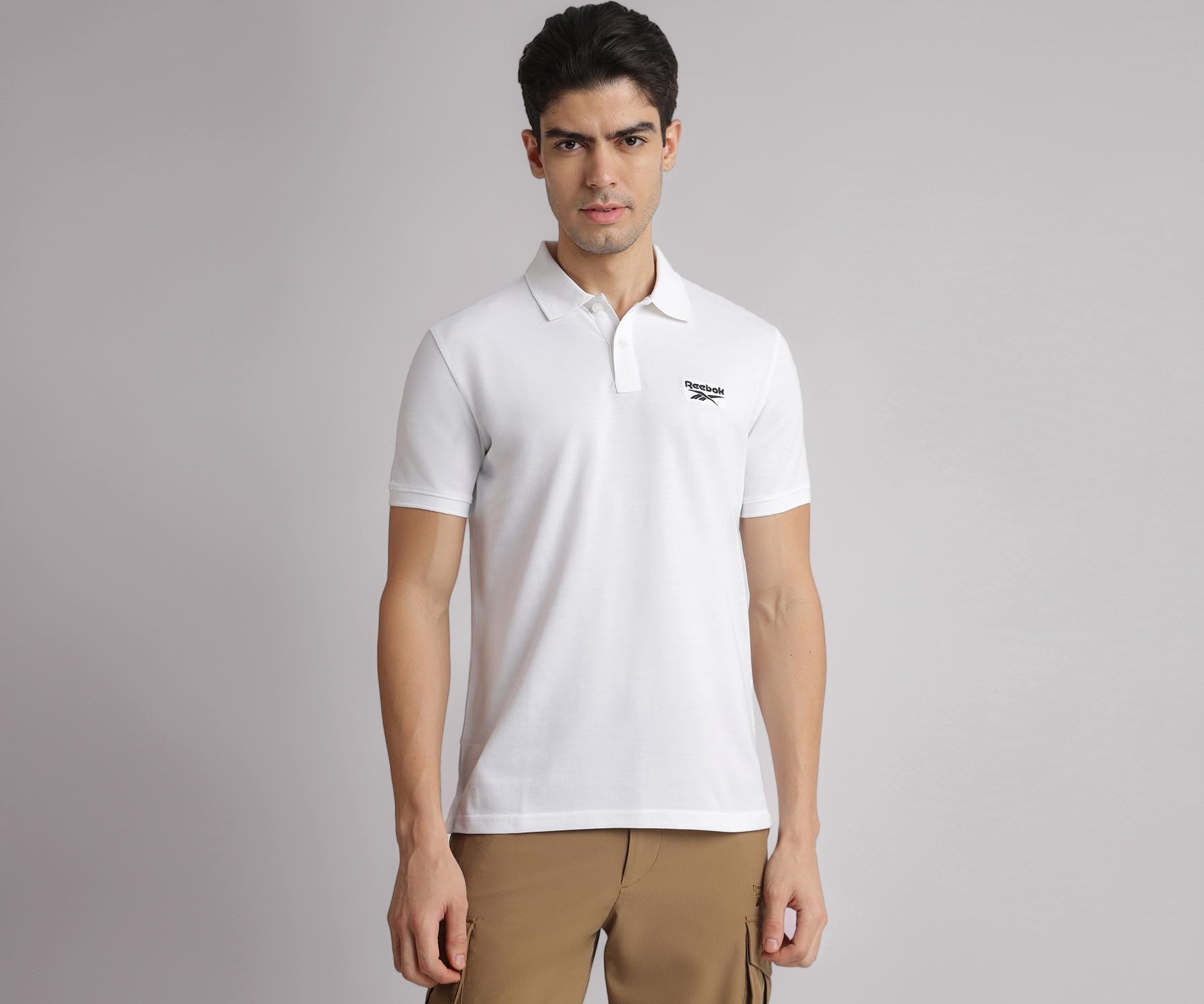 Reebok Men Polo Shirt White