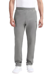 Reebok men's grey sportswear pajama pants with elastic waistband and relaxed fit, ideal for comfortable active wear.