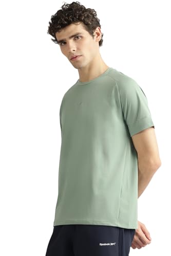 Reebok Men T Shirt Green