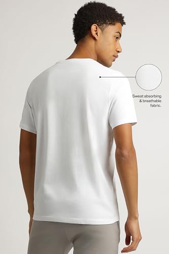 Reebok_Men's_Regular Fit_Lifestyle T Shirt 4 E_White_Size_2XL_Tshirt