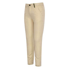 Gini & Jony Boys 4 Pocket Solid Trousers (Beige_9-10 Years)