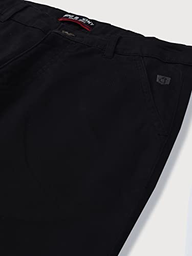Gini & Jony Boys Black Solid Woven Trouser Fixed Waist 5-6 Years