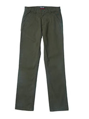Gini & Jony Boys Green Solid Woven Fixed Waist Trouser 8-9 Years