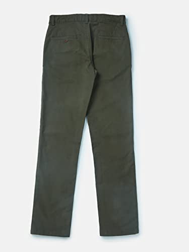Gini & Jony Boys Green Solid Woven Fixed Waist Trouser 8-9 Years