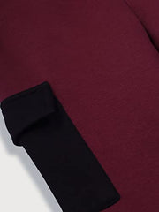 Gini & Jony Boys Red Solid Woven Track Pant Elasticated 6-7 Years