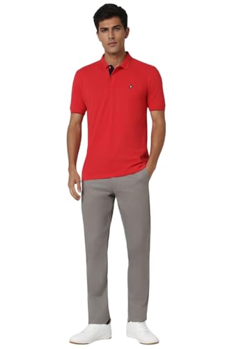 Van Heusen Men's Regular Fit T-Shirt (VSKPURGP308356_Maroon