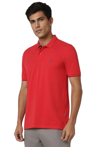Van Heusen Men's Regular Fit T-Shirt (VSKPURGP308356_Maroon