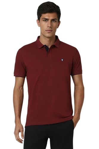 White Van Heusen men's long sleeve T-shirt displayed on a hanger, showcasing the classic fit and simple design.