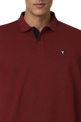 White Van Heusen men's long-sleeve T-shirt with a crew neck, displayed flat against a white background.