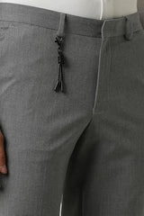 Van Heusen Men's Slim Casual Pants (VDTFESLF039382_Grey
