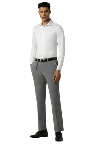 Van Heusen Men's Slim Casual Pants (VDTFESLF039382_Grey