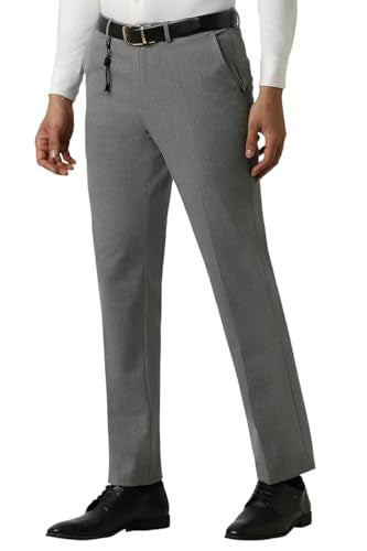 Van Heusen Men's Slim Casual Pants (VDTFESLF039382_Grey