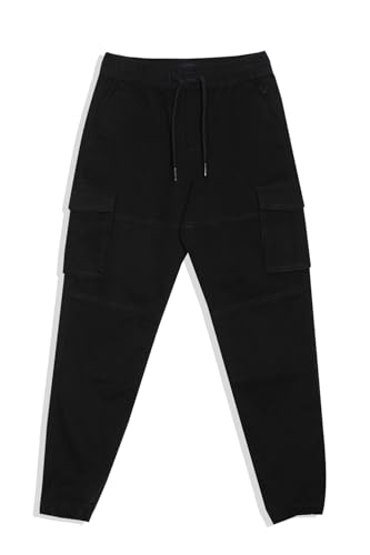 Allen Solly Boy's Regular Track Pants (ABTFECRF606446_Black