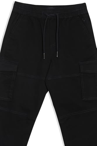 Allen Solly Boy's Regular Track Pants (ABTFECRF606446_Black
