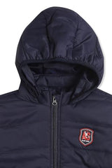 Allen Solly Boys Navy Solid Regular Fit Jacket