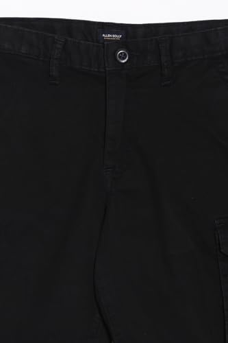 Allen Solly Boys Black Regular Fit Solid Shorts