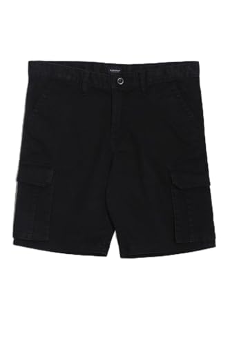 Allen Solly Boys Black Regular Fit Solid Shorts