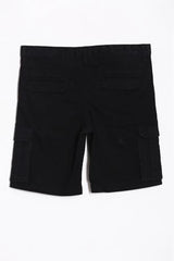 Allen Solly Boys Black Regular Fit Solid Shorts