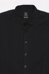 Allen Solly Boys Black Slim Fit Textured Casual Shirt